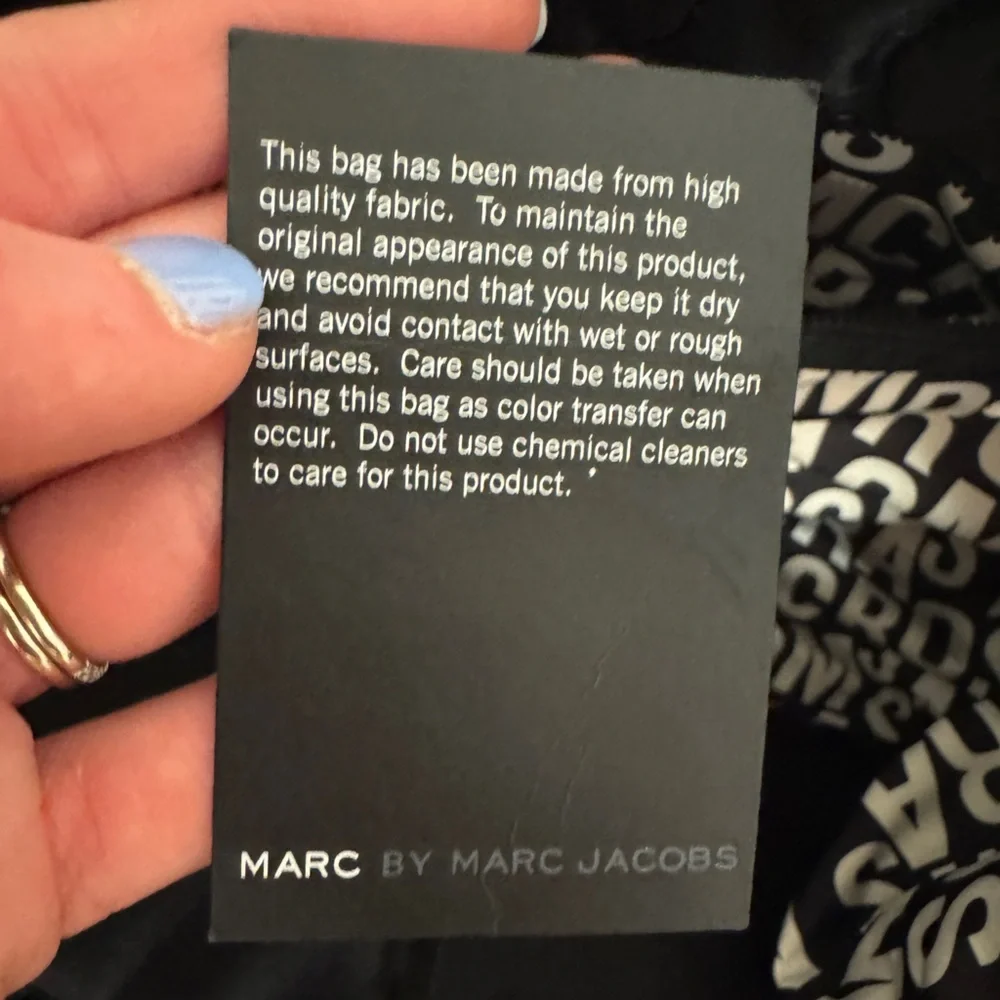 Marc by Marc Jacob’s Black Nylon Eliz-a-Baby Diaper Bag